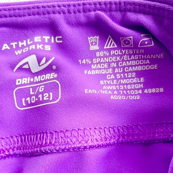 💥3/$20💥10-12 Cropped Athletic Tights Yoga Pants Leggings, Athletic Works - Picture 6 of 6